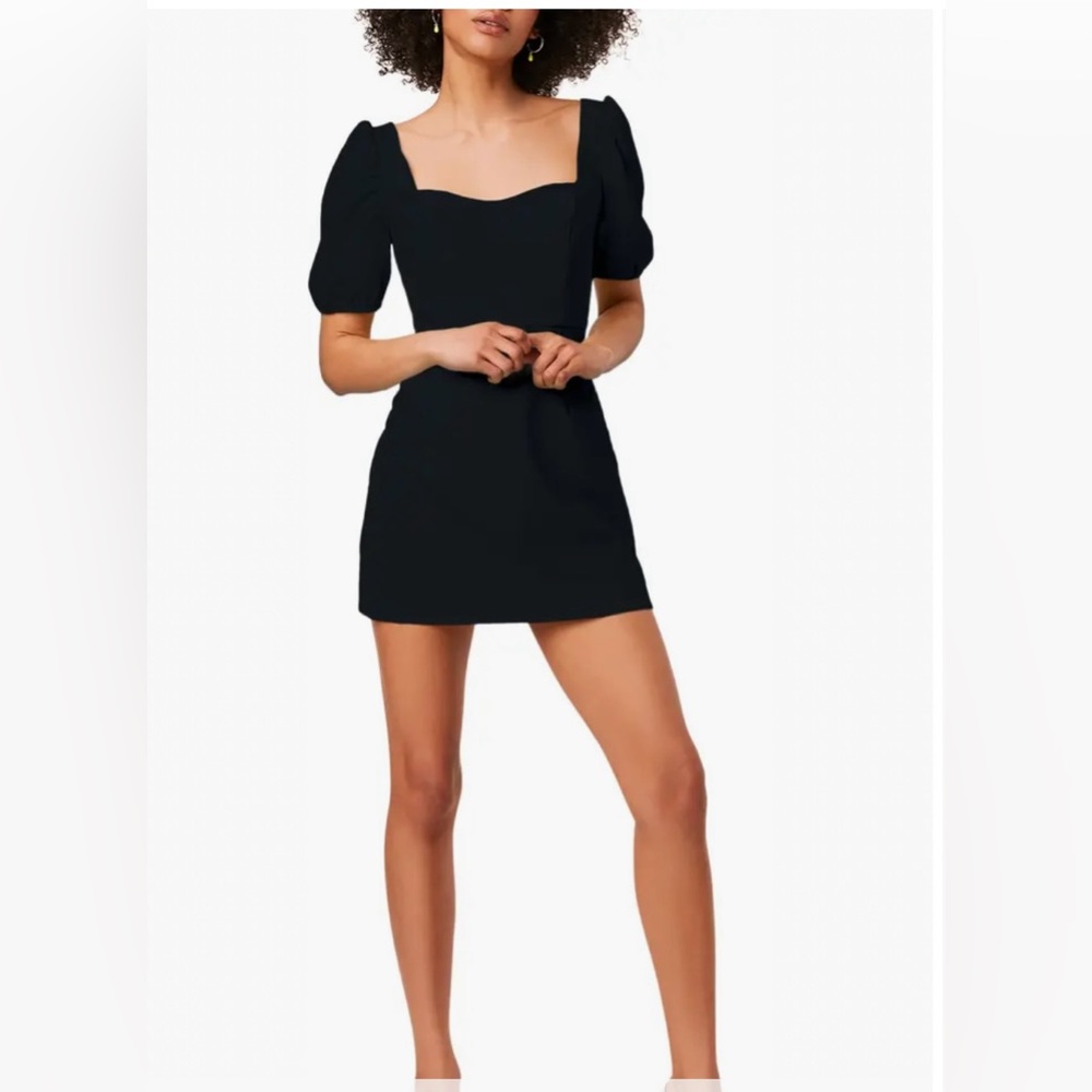 NWT French Connection dress size‎ 0 Berina Whisper Black Mini Dress ❤️❤️
